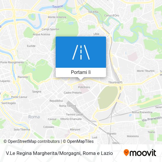 Mappa V.Le Regina Margherita / Morgagni