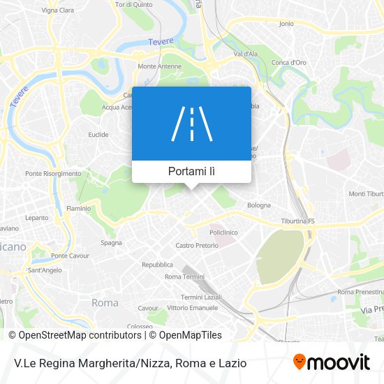 Mappa V.Le Regina Margherita/Nizza
