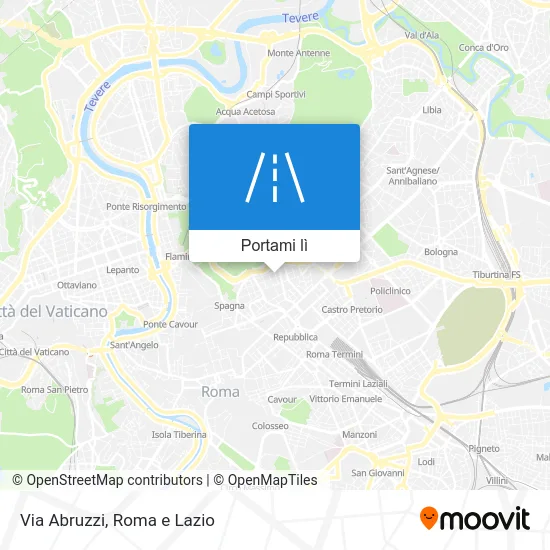 Mappa Via Abruzzi
