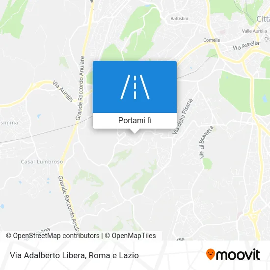 Mappa Via Adalberto Libera