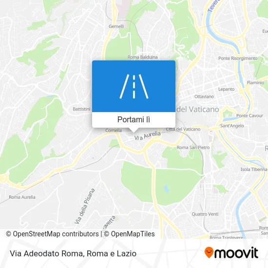Mappa Via Adeodato Roma