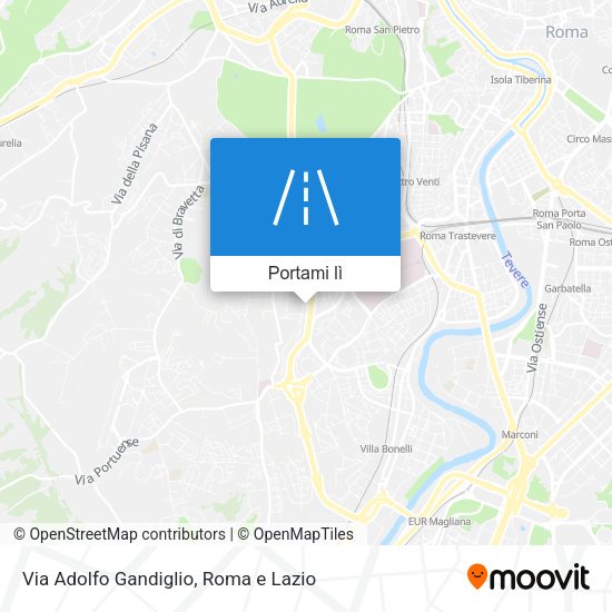 Mappa Via Adolfo Gandiglio