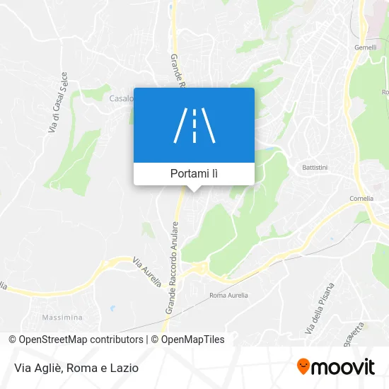 Mappa Via Agliè