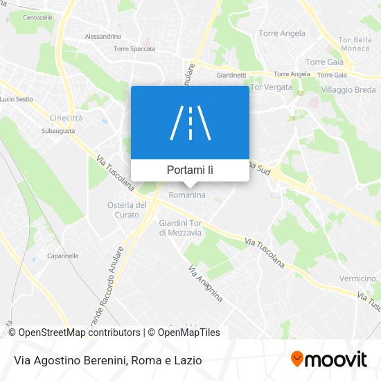 Mappa Via Agostino Berenini