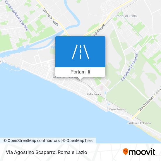 Mappa Via Agostino Scaparro