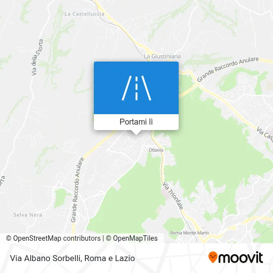 Mappa Via Albano Sorbelli