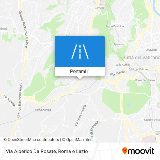 Mappa Via Alberico Da Rosate