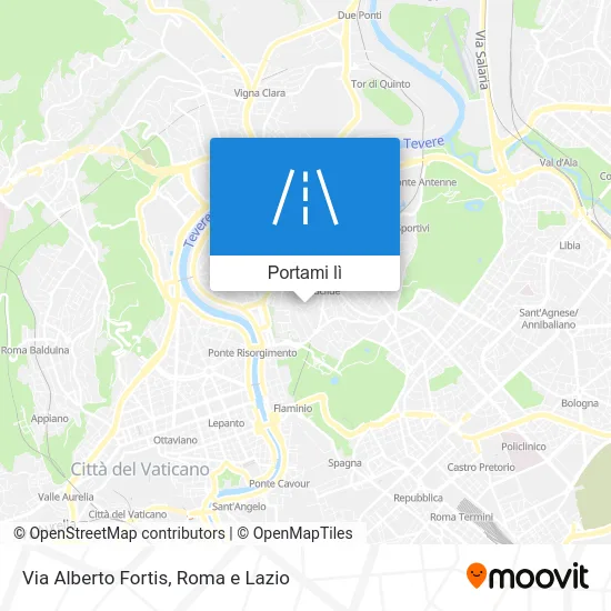 Mappa Via Alberto Fortis
