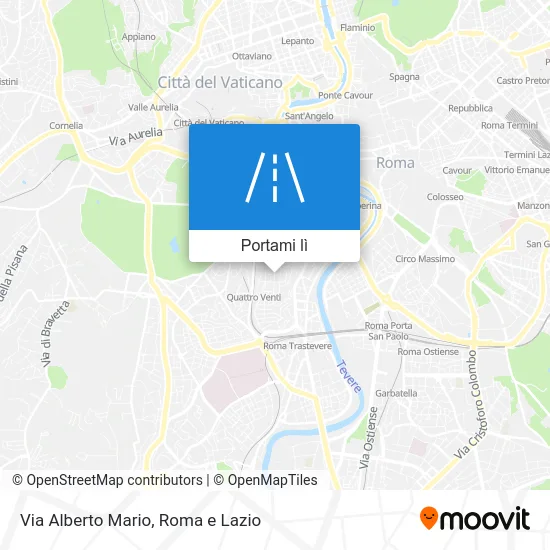 Mappa Via Alberto Mario