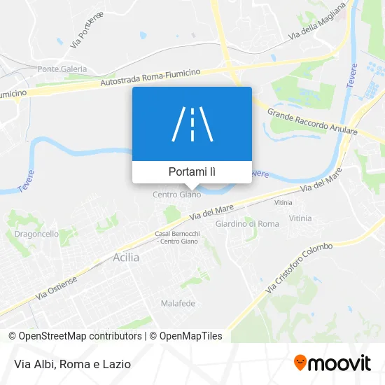 Mappa Via Albi