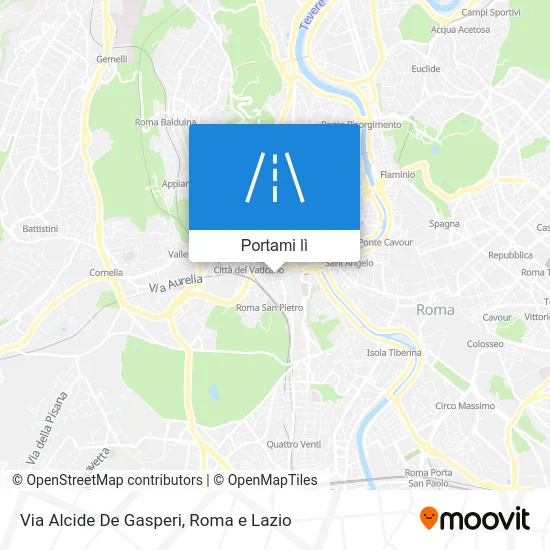 Mappa Via Alcide De Gasperi