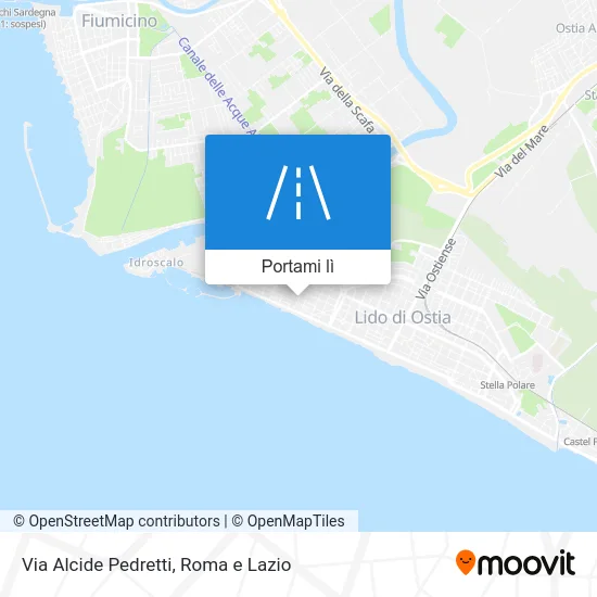 Mappa Via Alcide Pedretti