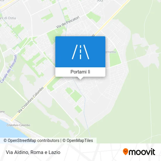 Mappa Via Aldino