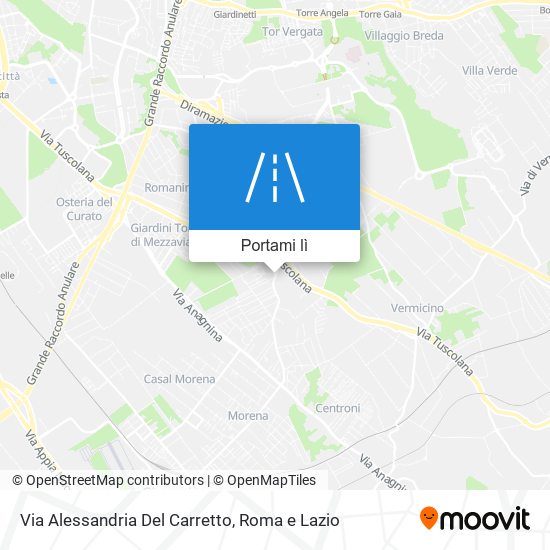 Mappa Via Alessandria Del Carretto