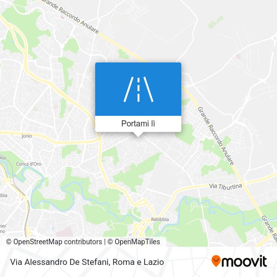 Come arrivare a Via Alessandro De Stefani, Roma in bus, metro, tram o