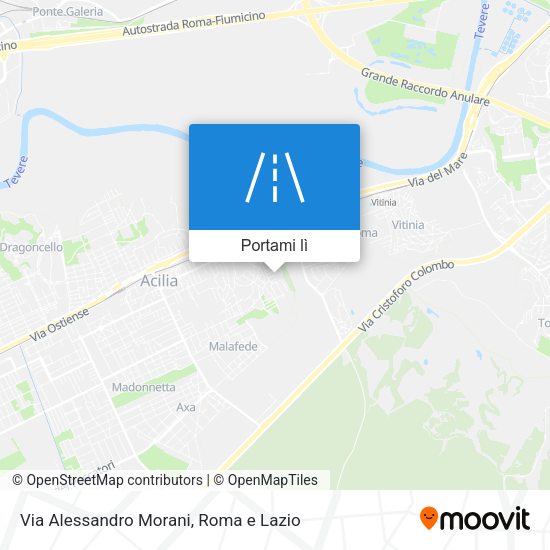 Mappa Via Alessandro Morani