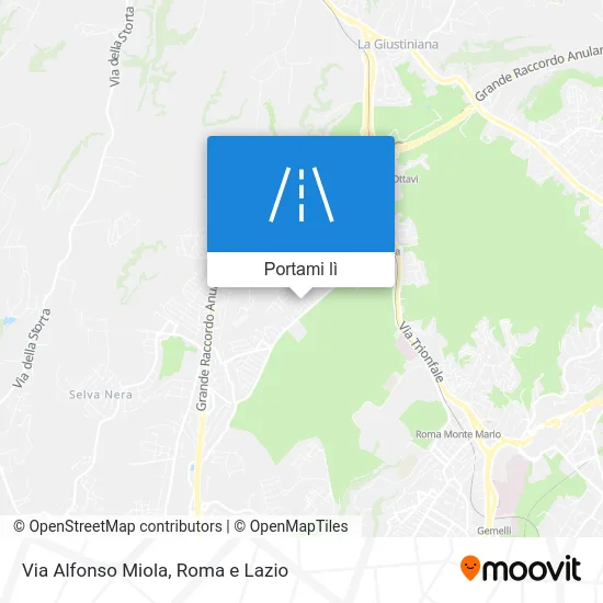 Mappa Via Alfonso Miola
