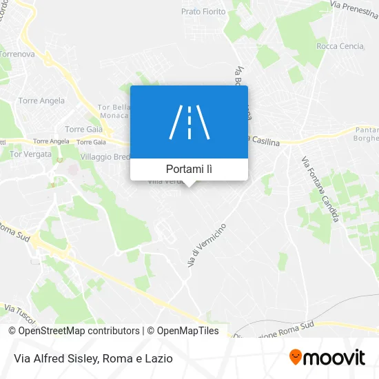 Mappa Via Alfred Sisley