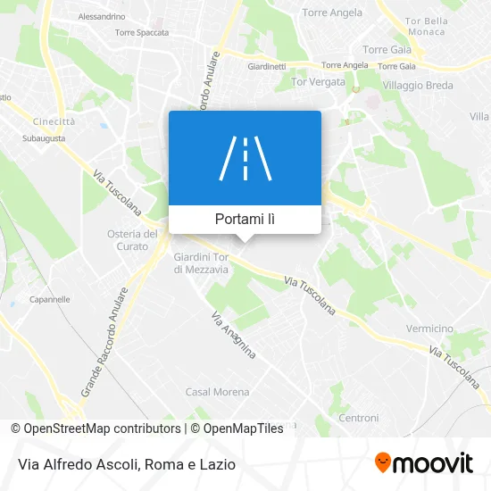 Mappa Via Alfredo Ascoli