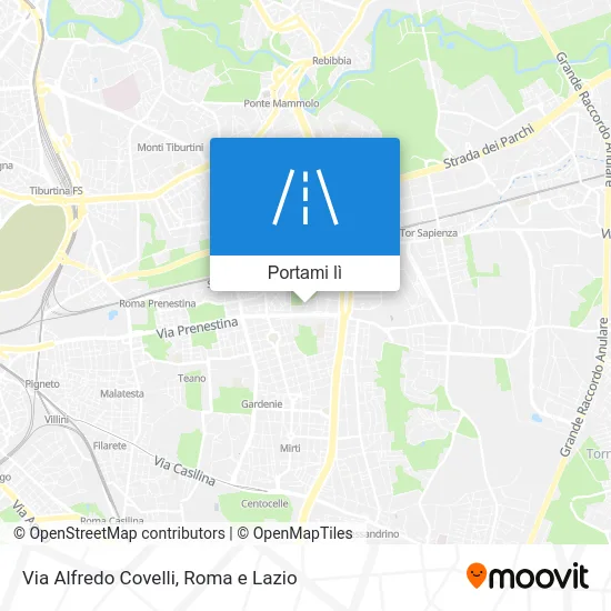 Mappa Via Alfredo Covelli