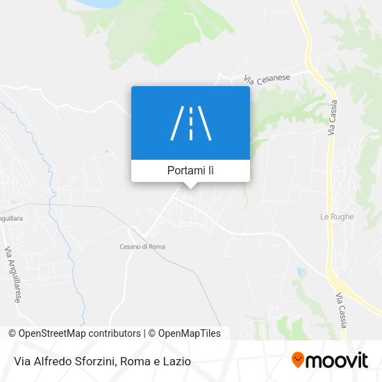 Mappa Via Alfredo Sforzini