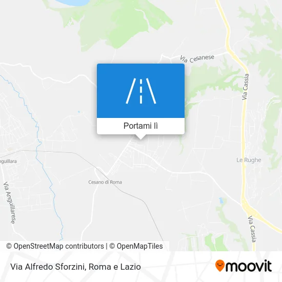 Mappa Via Alfredo Sforzini