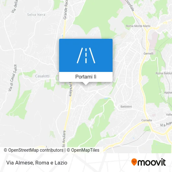 Mappa Via Almese