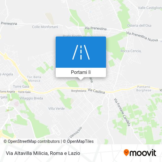 Mappa Via Altavilla Milicia