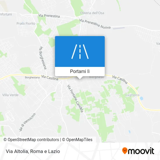 Mappa Via Altolia