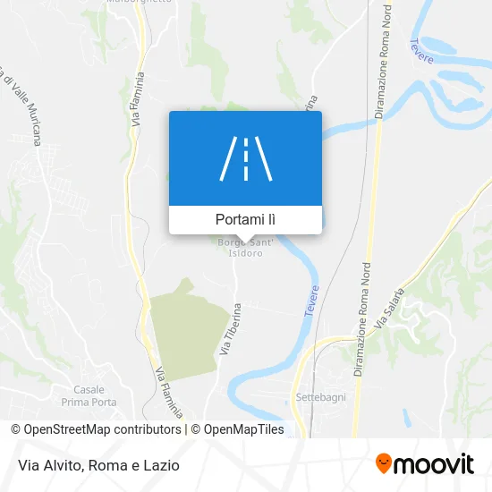 Mappa Via Alvito