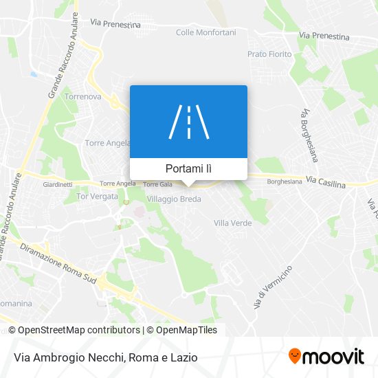 Mappa Via Ambrogio Necchi