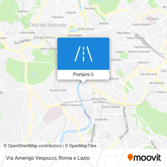 Mappa Via Amerigo Vespucci