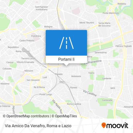 Mappa Via Amico Da Venafro
