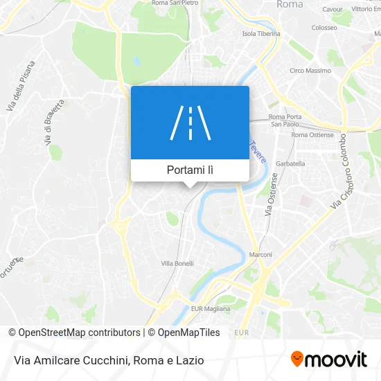 Mappa Via Amilcare Cucchini