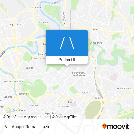 Mappa Via Anapo