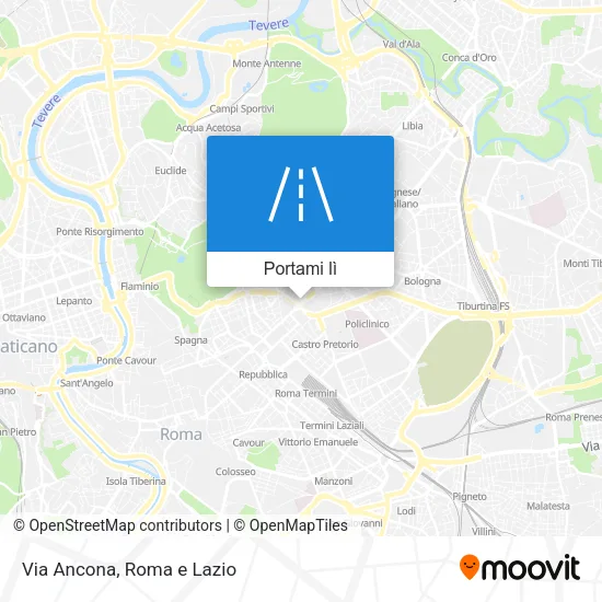 Mappa Via Ancona