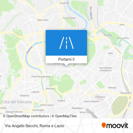 Mappa Via Angelo Secchi