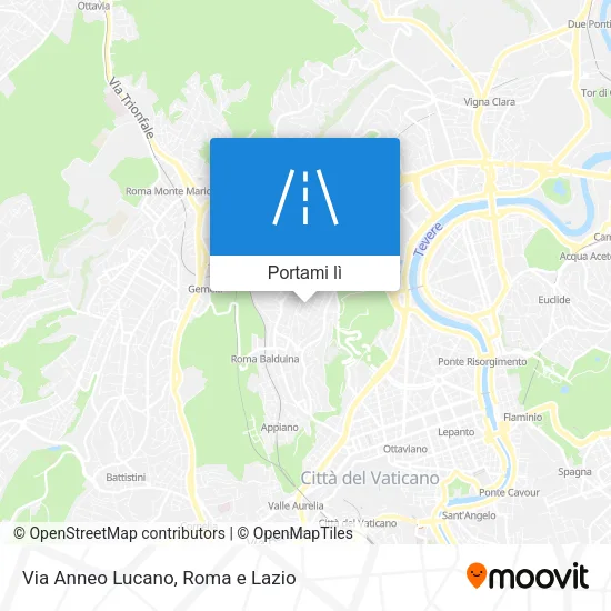 Mappa Via Anneo Lucano
