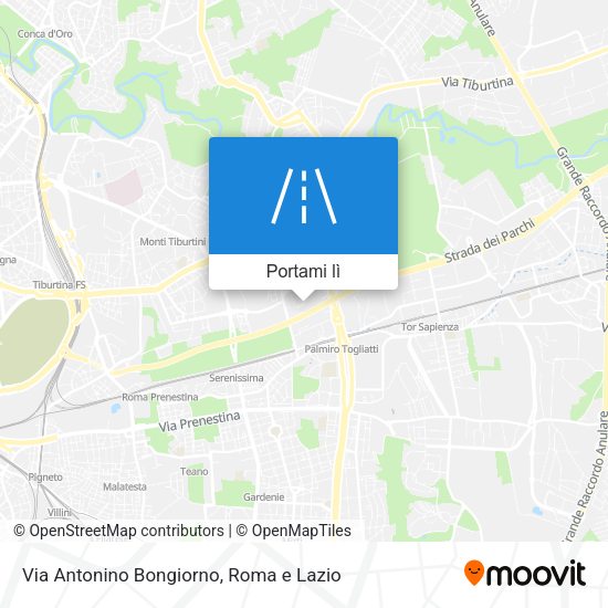 Mappa Via Antonino Bongiorno