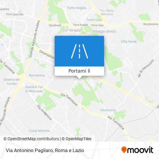 Mappa Via Antonino Pagliaro