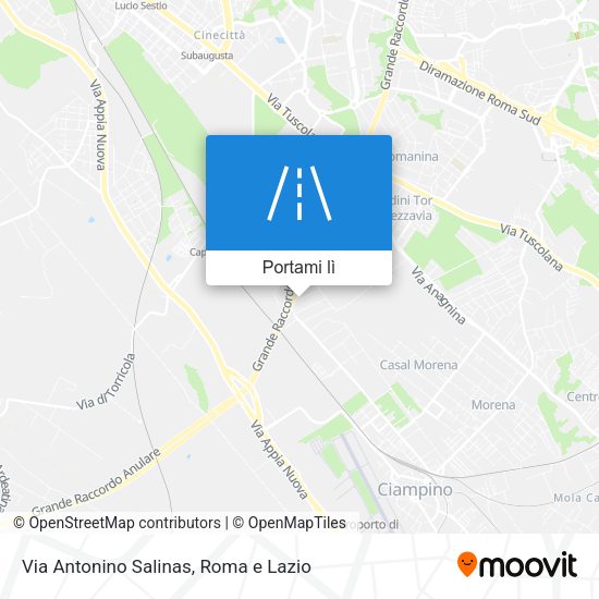 Mappa Via Antonino Salinas