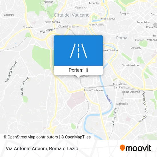 Mappa Via Antonio Arcioni