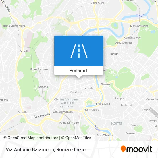 Mappa Via Antonio Baiamonti