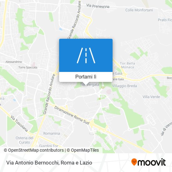 Mappa Via Antonio Bernocchi
