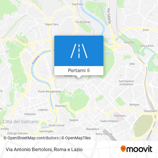 Mappa Via Antonio Bertoloni