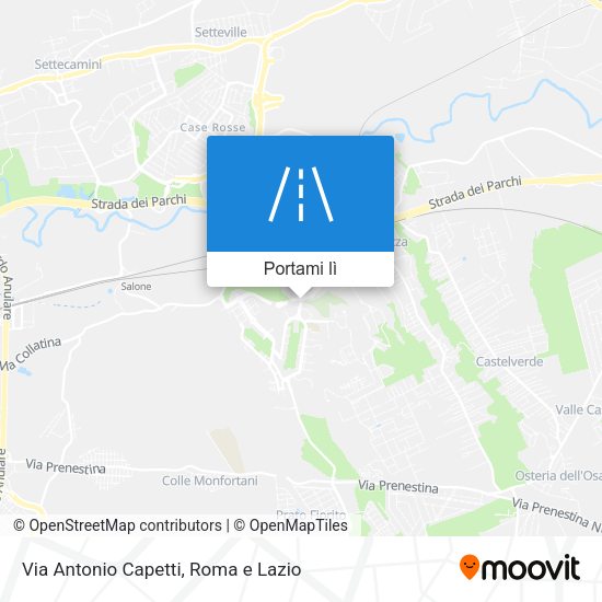 Mappa Via Antonio Capetti