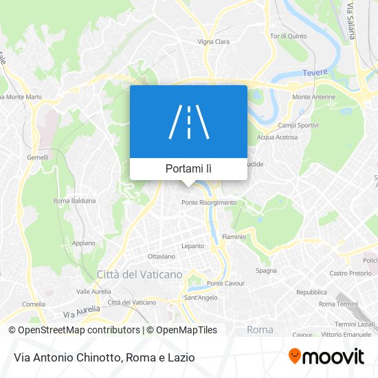 Mappa Via Antonio Chinotto
