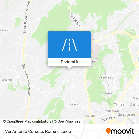 Mappa Via Antonio Corseto