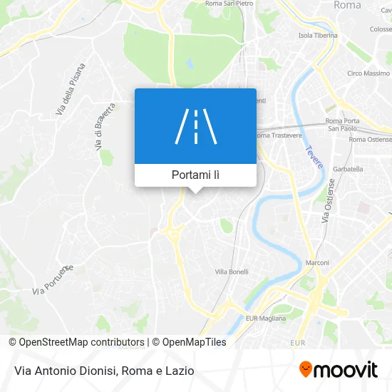 Mappa Via Antonio Dionisi