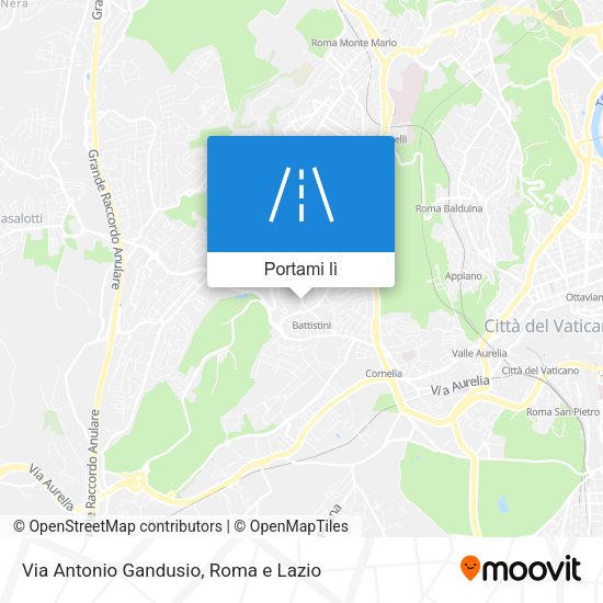 Mappa Via Antonio Gandusio